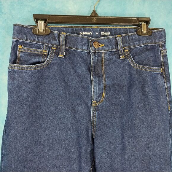 Old Navy Women's Denim Straight Leg Blue Jeans, Size 16 W30/L29 - Picture 3 of 5